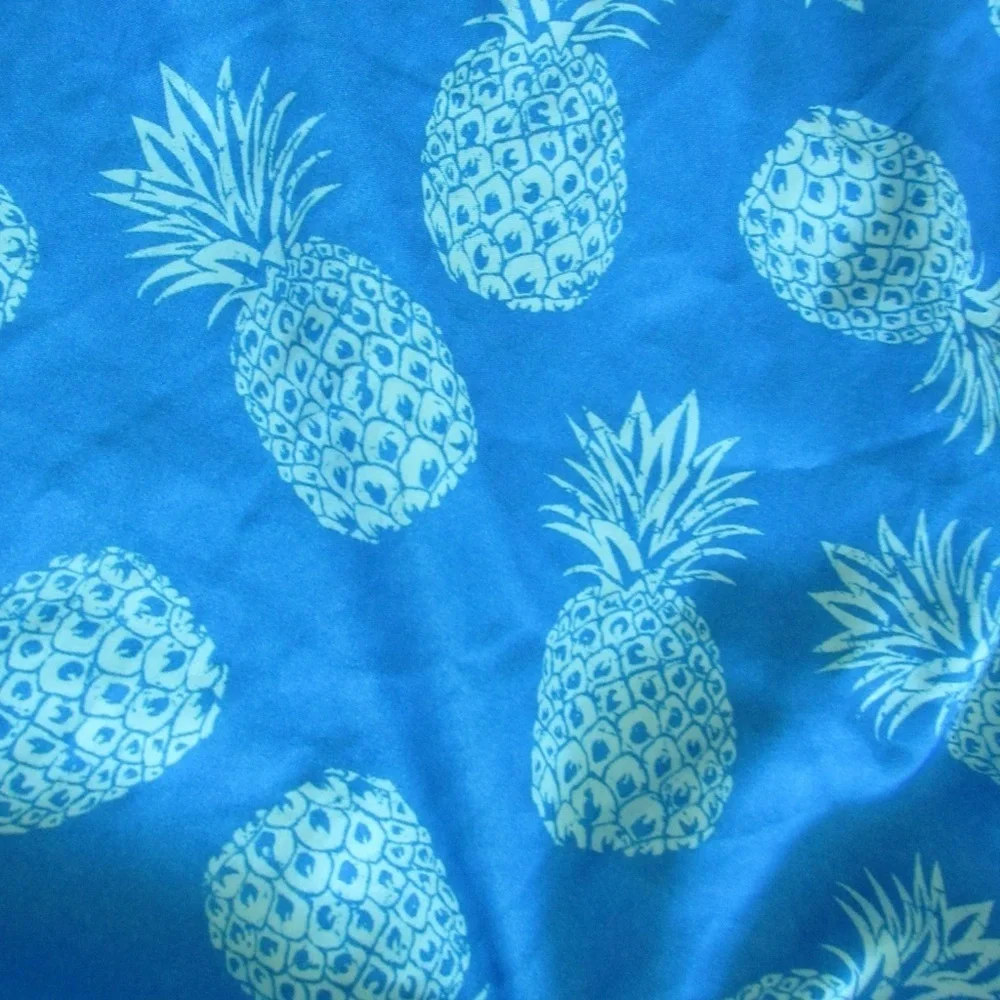 Old Navy Pineapple Swim Trunks Medum Blue Liner Tropical Beach Pool Summersalt